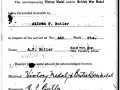 Documentation of two medlas  recieved by Private Alfred Butler. (Source-RNR Military Records, Provincial  Archives, Nl.)