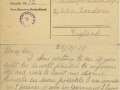 Postcard sent by Pte Shaw from German prison camp Source Library and Archives Canada