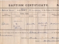 Alice Smith Baptism Certificate