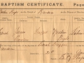 Baptism of Sarah Duffett