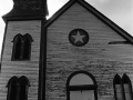 Entrance to old United Church at LHE in October 1995. (Photo by Packet)