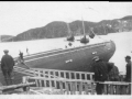 Eldon John Russell owned by Moses Martin. Note the presence of other schooners in Harbout at LHE. (photo_Olive Green's collection)