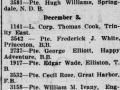Casuality List ET Dec 18 1917