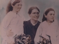 Amelia Stoyles and two daughters. On Left-Rebecca (Becky) married Ken Smith and Elsie Jane married Jack Duffett