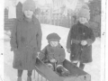 Gwennie{Smith] and Aubrey and Rita [Drover]Curtis  siblings at Hodges Cove