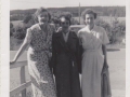 Maria (Drover) Peddle (1901-1979) and Amelia Jane (Shaw) Churchill (1899-1957) and unknown at Sanitorium in St. Johns Sylvia Meadus Contributions 043