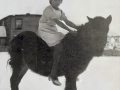 Gertrude-Drover-Hodges-Cove-on-family-horse-Old-Dot-Courtesy-of-Abe-Drover
