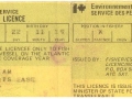 William Green, Little Heart's Ease, 1976 fishing License.