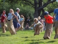 Childrens games Potato sack race