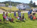Childrens games Wheel barrow race