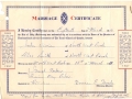 John Vivian and Alice Smith Marriage Certificate