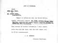 Letter concerning Private Baker's  sickness. (Source-RNR Military Records, Provincial Archives, Nl.)