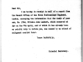 Letter sent to Samuel Lambert explain cause of son's death.