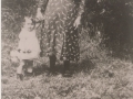 Annie (nee Hyde) Gregory (1874-1956) and her  Granddaughter Marie . Her husband, Elisha Gregory, is in the backgound with  his horse Chat. (Photo donated by Marie Frost)