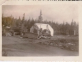 Cable hoist D tractor at a camp site building of highroad SWA