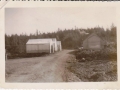 Sleeping quarters at camp and kitchen area Southwest Arm Road