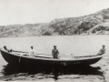 Caleb Banton's motor boat crossing the Arm in St. Jones Without. (photo Annie Green's Collection)