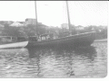 Margaret Ann, owned by David Jacobs, LHE. Houses in the background of Lowerside. (Photo_Olive Green's Collection)