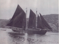 R.A. Squires, under sail at St. Jones Without, for Labrador Fishery. (Photo donated by Gordon Banton)