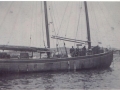 R.A. Squires with agroup of men onboard in their Sunday's best clothing. (photo_Annie Green's Collection)