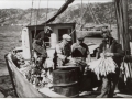 Henry Thomas selling fish to Green's from Winterton. (Photo_Annie Green collection)