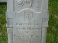 Thomas Pond's Headstone
