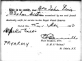 Pte Kings navy medical form that was labelled Try the Army Source RNR Military Records Provincial Archives St Johns