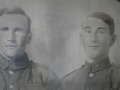 Pte William John Peddle (right) and his 1st cousin Pte Levi Jacobs  (Photo courtesy of Tom Jacobs)