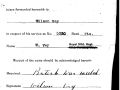Receipt of Wilson Veys War Medal (Source RNR Military Records  Provincil Archives St John s)