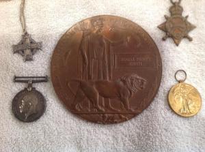 Edgar SmithWW1 Medals front