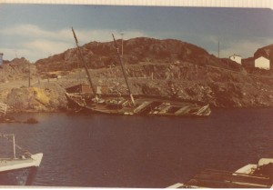 Mary Ruth resting in Southport  Harbour in summer of 1982. It was brought to Southport by Issac Smith.  (Donated by Lester Green