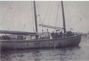 R.A.-Squires-with-agroup-of-men-onboard-in-their-Sundays-best-clothing.-photo_Annie-Greens-Collection