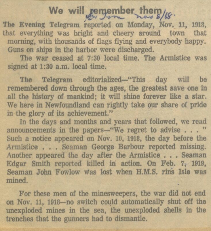 The Evening Telegram, 1968