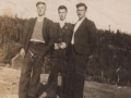 George Blundon, Everett Robbins, Heber Blundon, hatchet Cove 001