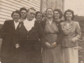 Susie Robbins, Flo Blundon, Belinda Robbins, Alice Bishop, Sarah Jane Lambert, Susie Duffett, June Robbins, Hatchet Cove