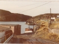 wThe old Co-op saltfish storeage shed (LHE), along with the shed where fishermen bought fuel. (Donated by Lester Green)