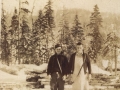 William (Bill) and brother Clarence (Toss) Jacobs in lumberwoods c1940s (courtesy of Lester Green)
