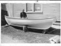 Adam Green with the last punt he built after moving to New Perilcan. (Donated by Gordon Banton)