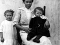 Leah-Follett-wife-of-Caleb-Green-holding-Lydia-and-Violet-Green-Grayscale