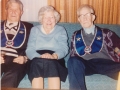 Siblings, Joseph, Keziah and Ben Smith at Ben's 92 bday